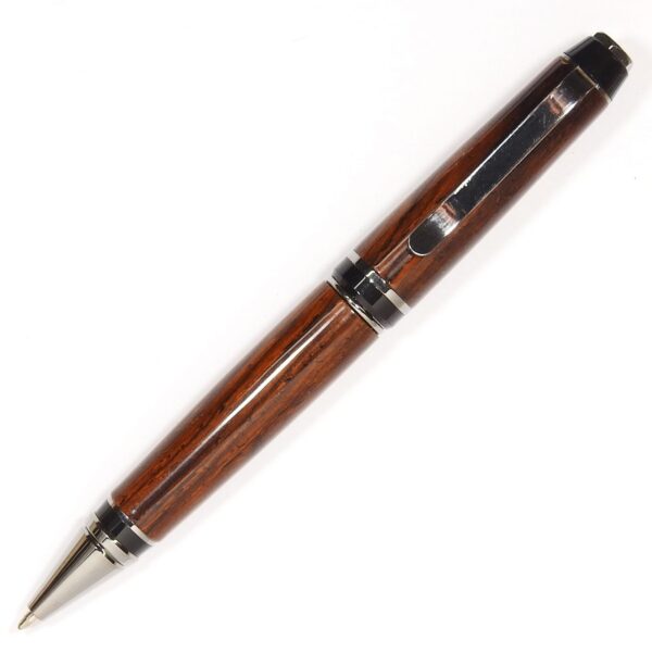 gun metal cigar pen cocobolo wood unique handmade handcrafted