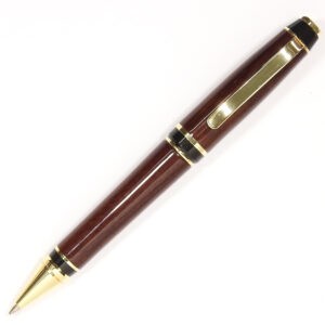 gold cigar pen unique handmade handcrafted east Indian rosewood