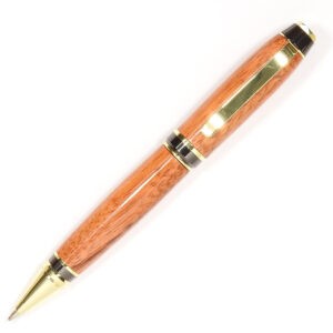 gold cigar pen granadillo wood handmade handcrafted unique