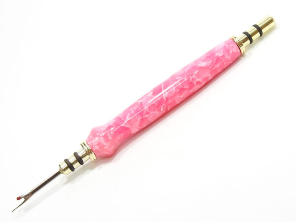 Handmade seam ripper pink crush acrylic