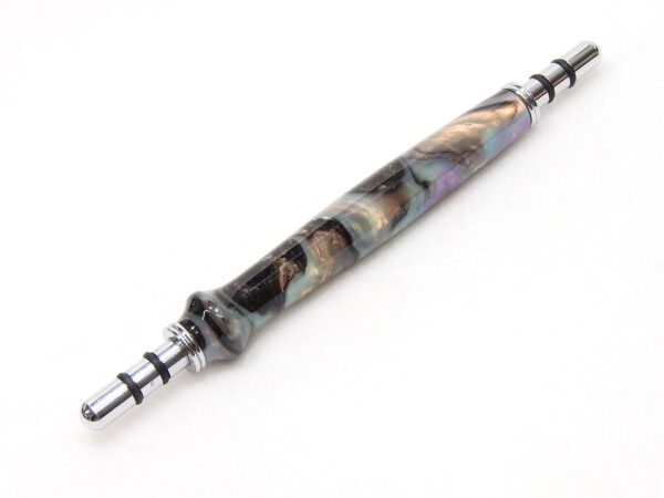 Handmade Seam Ripper and Sewing Awl - Aqua Pink Gold Mother of Pearl Acrylic