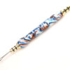 Handmade Seam Ripper and Stiletto Sapphire Blue White Copper Canyon Acrylic