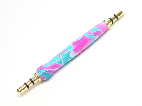 Handmade aqua pink seam ripper