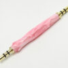 Handmade Seam Ripper and Sewing Awl - Rose Pink & White Swirl Acrylic