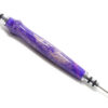 Handmade seam ripper purple gold clouds