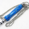 handmade seam ripper necklace Persian blue crush