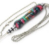 Handmade seam ripper necklace abalone