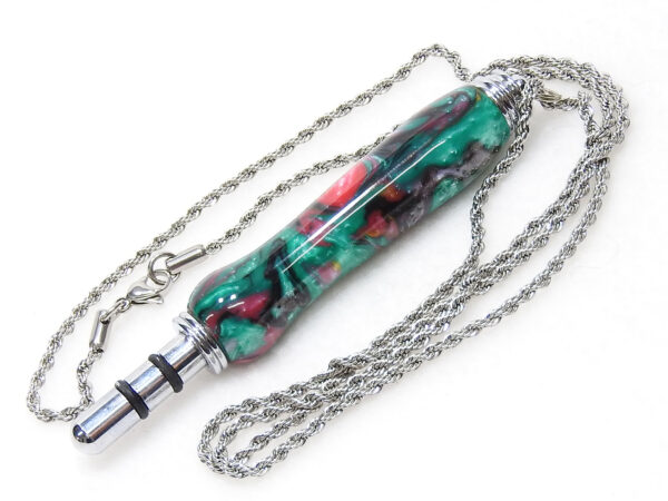 Handmade seam ripper necklace abalone