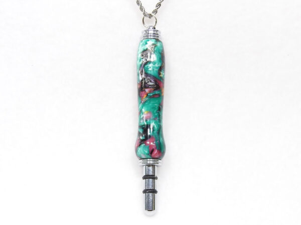 Handmade seam ripper necklace abalone